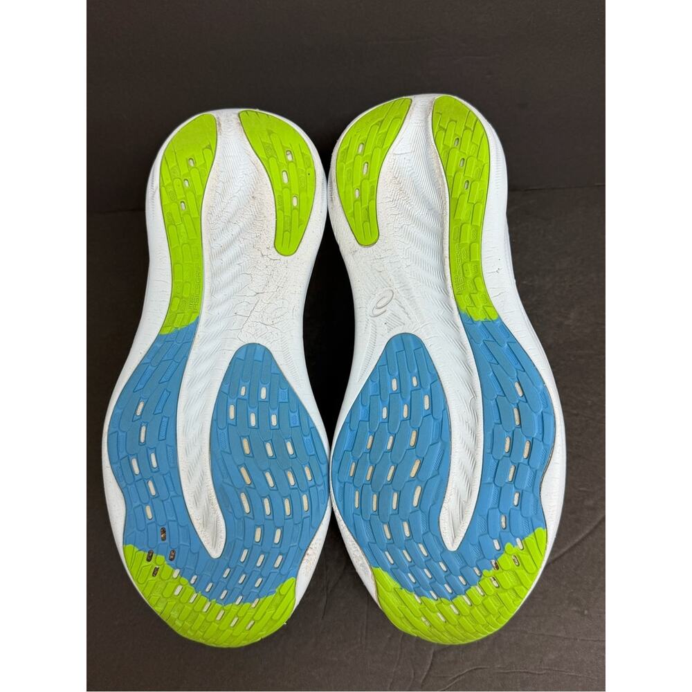ASICS Gel Nimbus 26 Running Shoes French Blue/Electric Lime Men's Size 11.5 - Picture 8 of 10